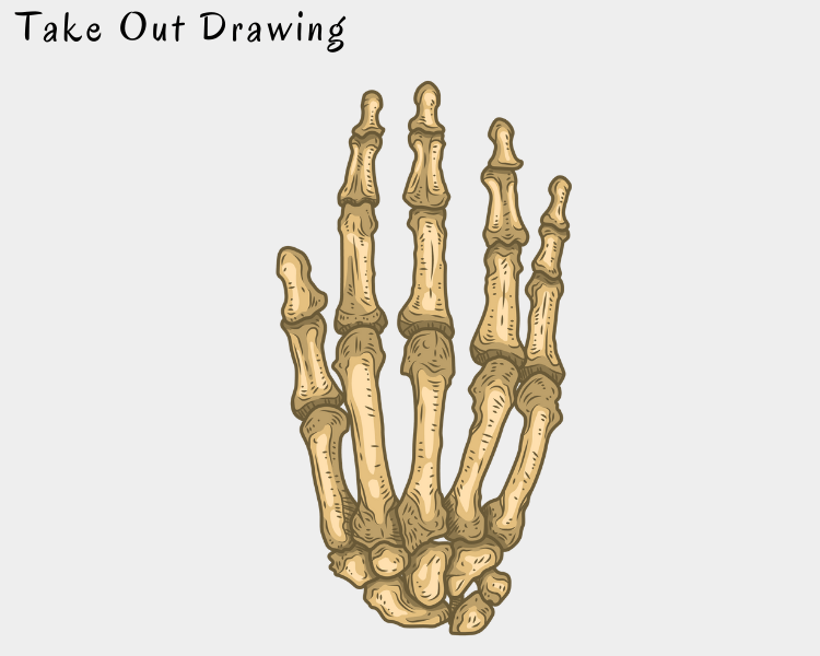 Easy Skeleton Hand Drawing-1