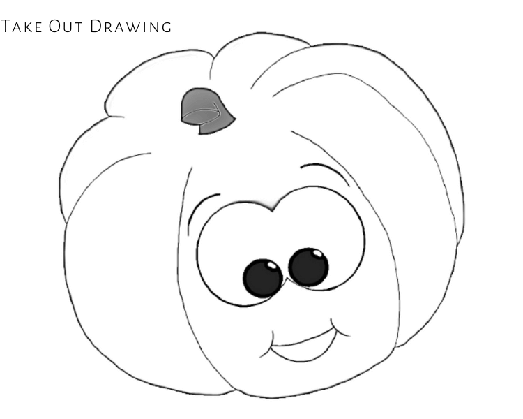 pumpkin cartoon drawing picture 1