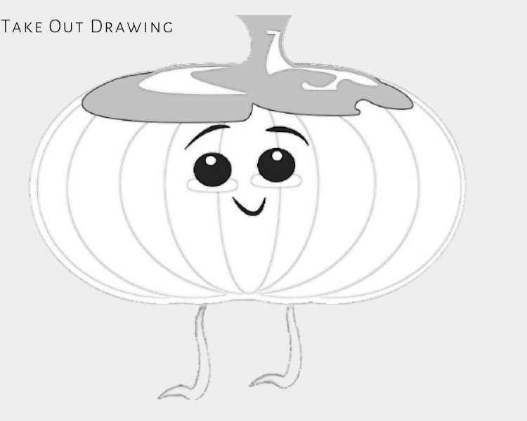 pumpkin cartoon drawing picture 1