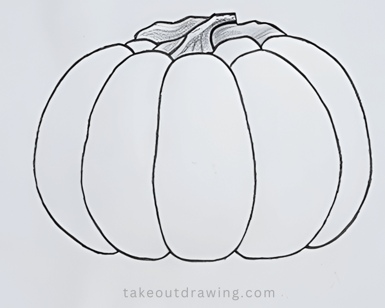 pumpkin drawing outline picture 1