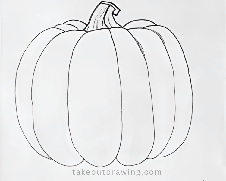 pumpkin drawing outline picture 4