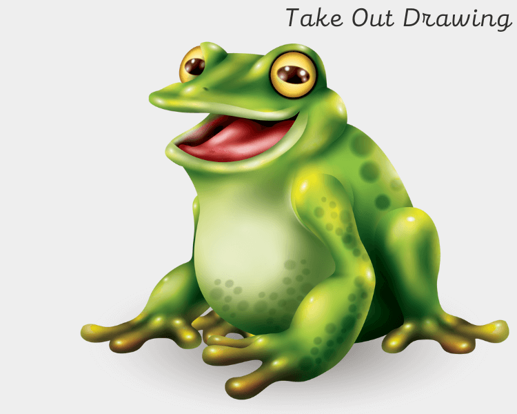 Cute Frog Art Drawing 3