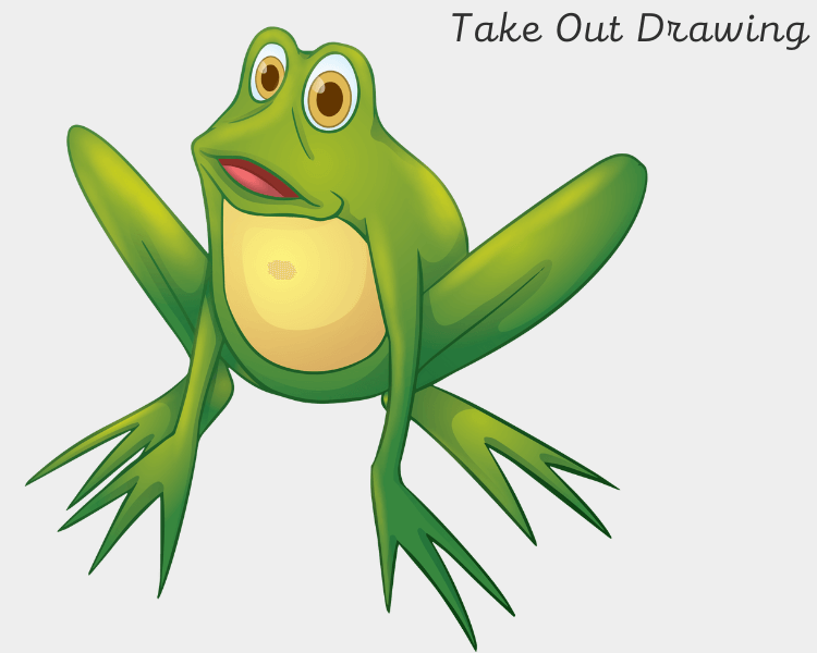 Cute Frog Art Drawing 4