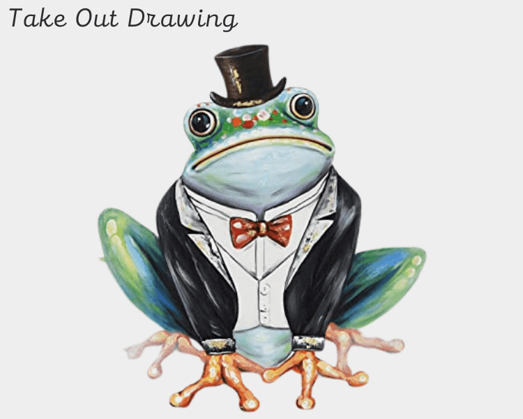 Cute Frog Art Drawing 5