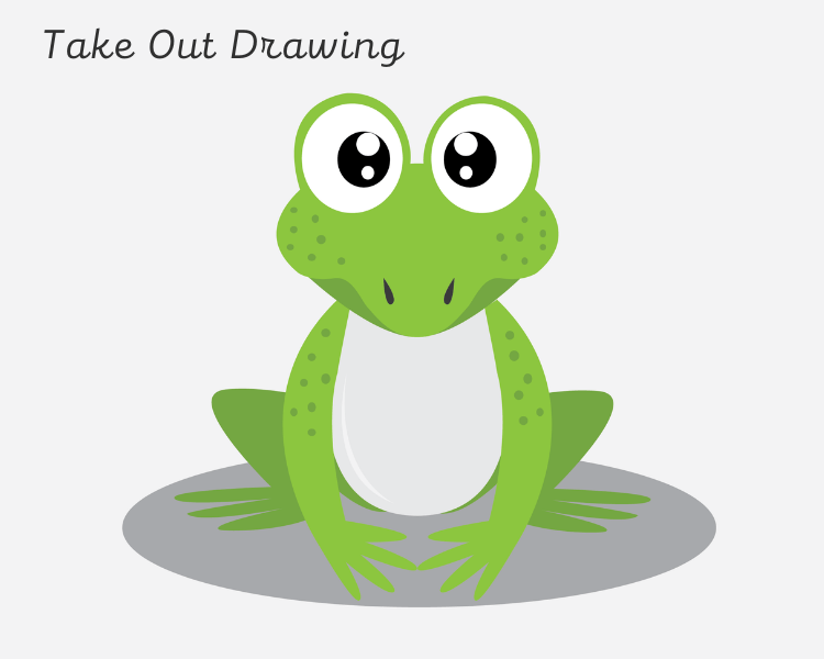 Cute Cartoon Frog Drawing-2