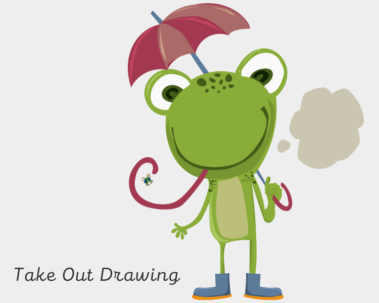 Cute Cartoon Frog Drawing-5