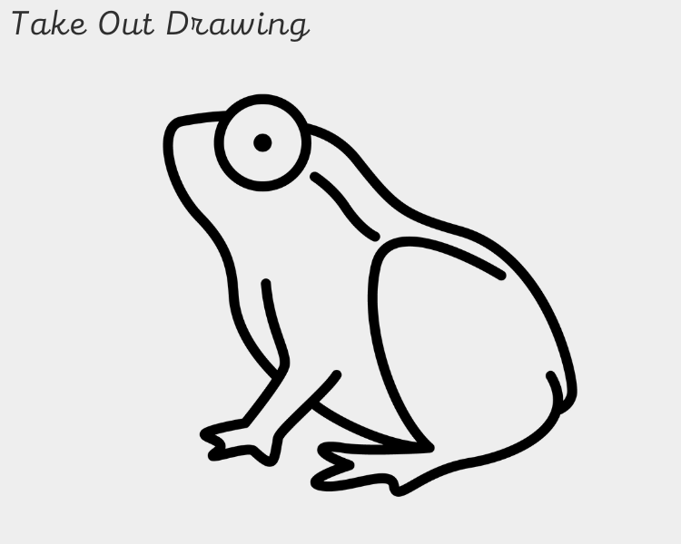 Frog Drawing Easy Sample-2