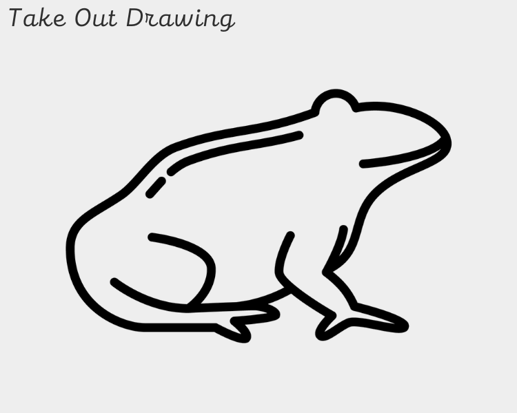 Frog Drawing Easy Sample-3