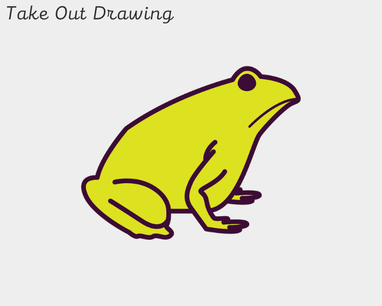 Frog Drawing Easy Sample-4