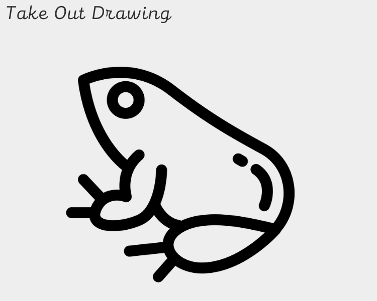 Frog Drawing Outline Sample-1
