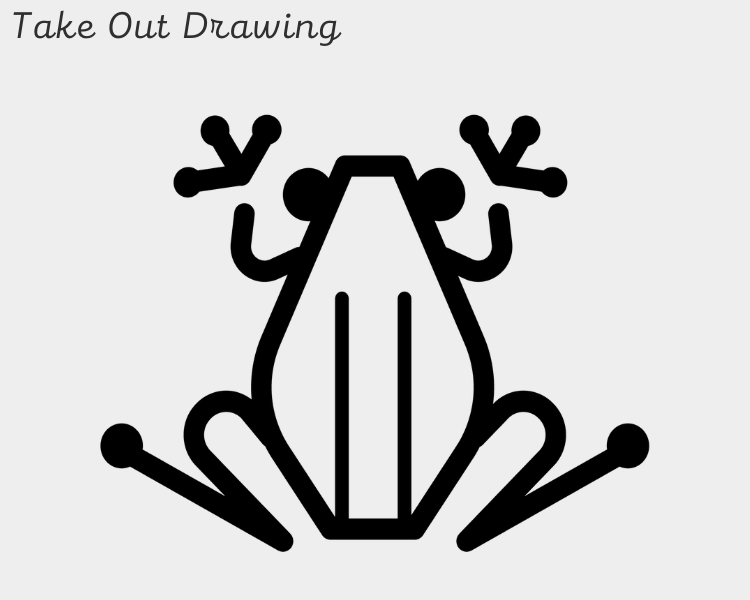 Frog Drawing Outline Sample-3
