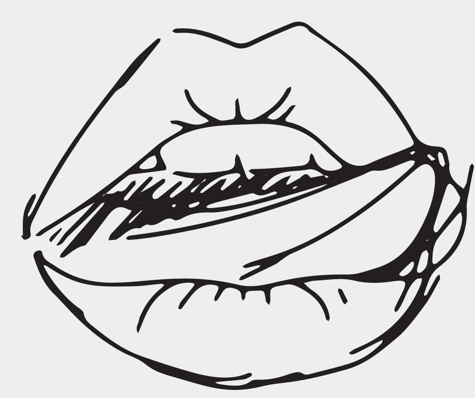 Lips Pencil Drawing Sample-12