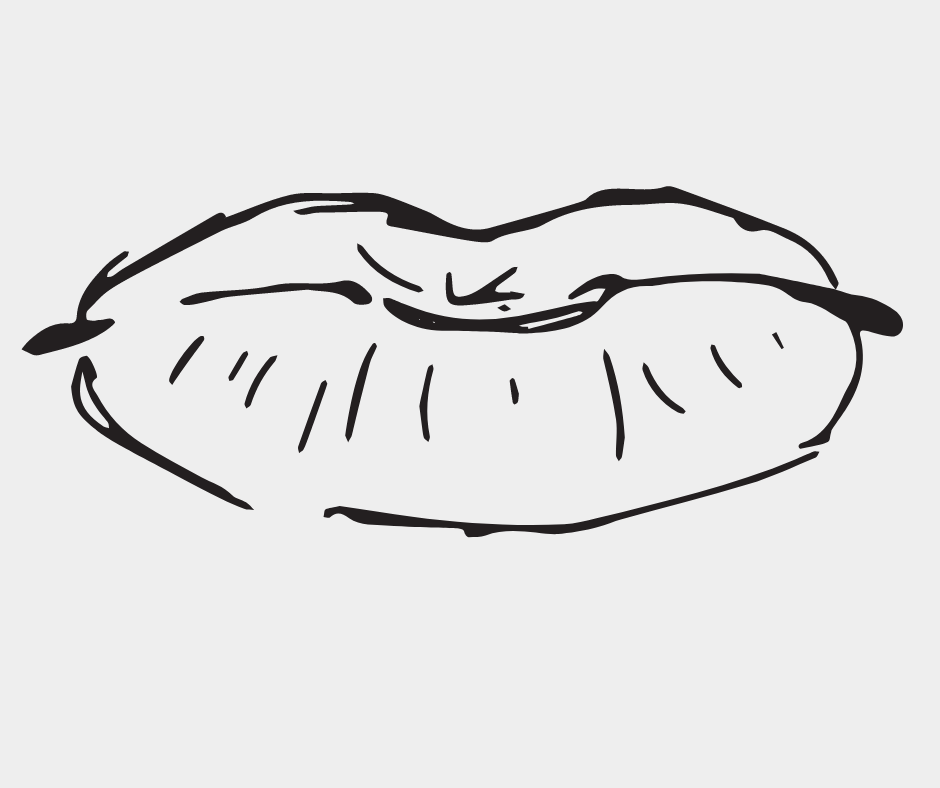 Lips Pencil Drawing Sample-2