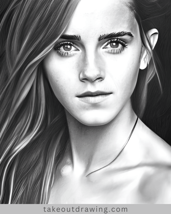 Pencil Drawing of Emma Watson | Amazing Pictures of Emma Watson Drawing ...