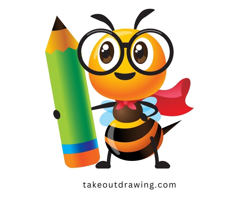 Bee Cartoon Drawing-2