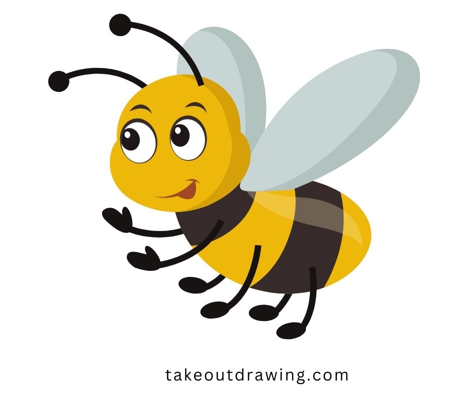 Bee Cartoon Drawing-4