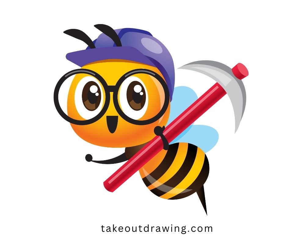 Bee Cartoon Drawing-5