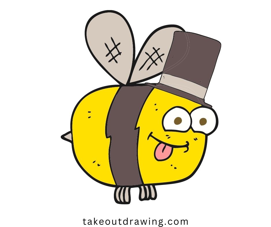 Bee Cartoon Drawing-6