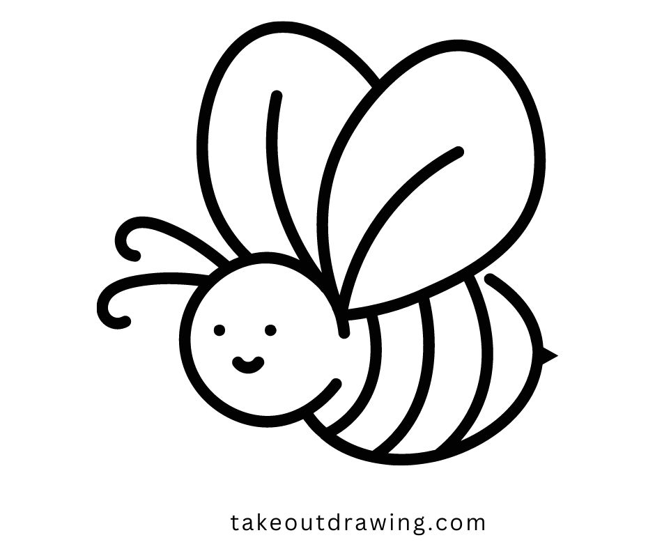 Bumble Bee Drawing-5