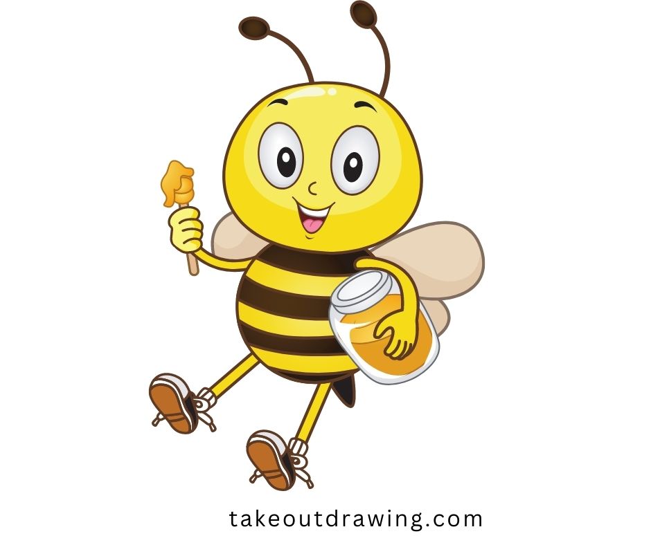 Honey Bee Drawing-6