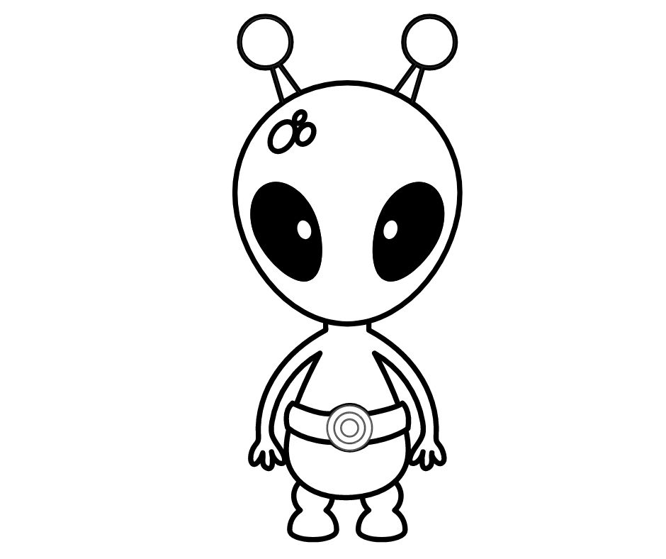 alien drawing easy -2