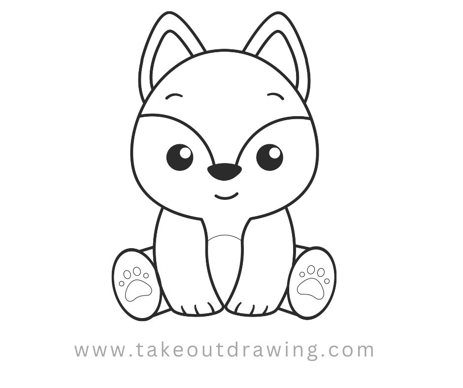 Cartoon Fox Drawing-1