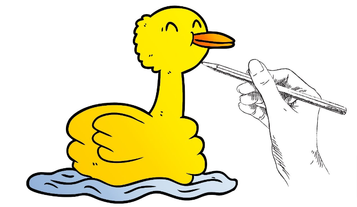 Easy Cute Duck Drawing Guide and Tutorials