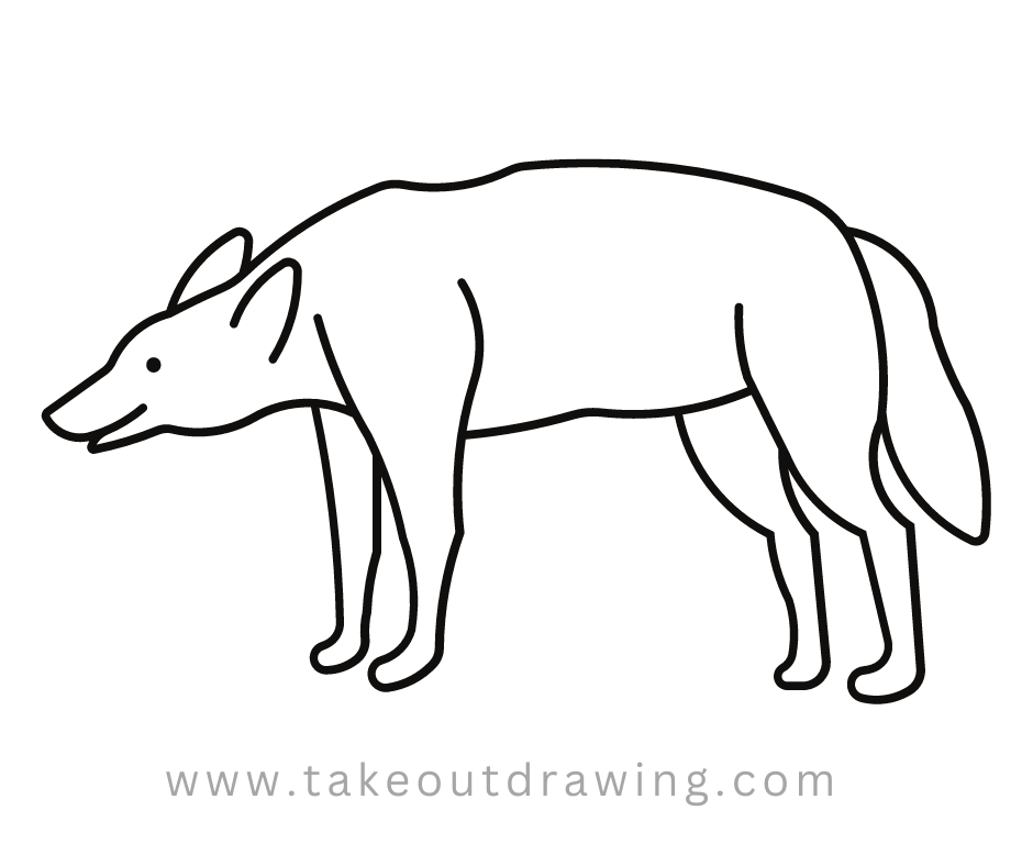 Fox Line Drawing 2