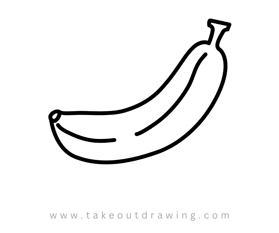 banana line drawing-2