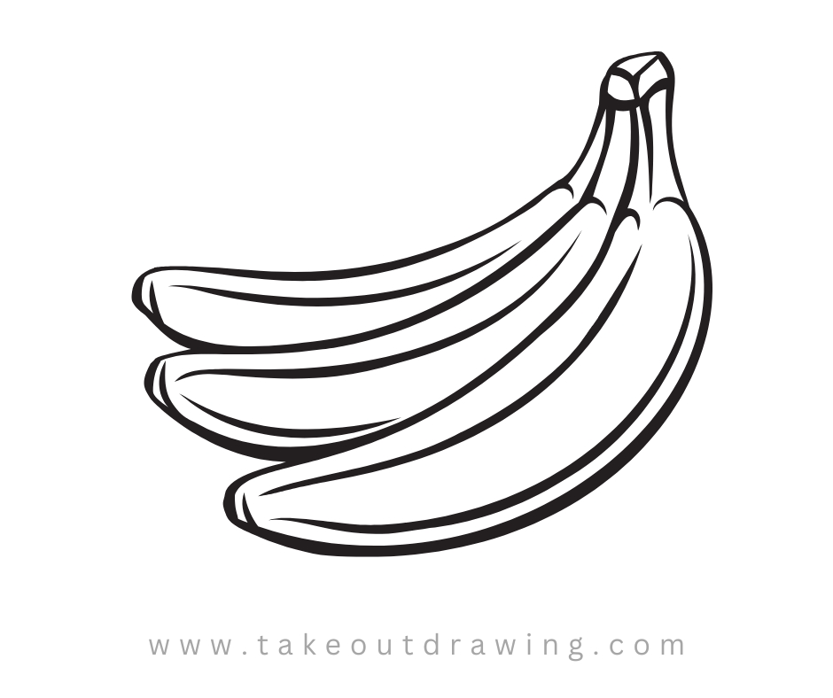 banana line drawing-3