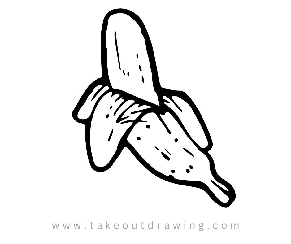 banana peel drawing-1