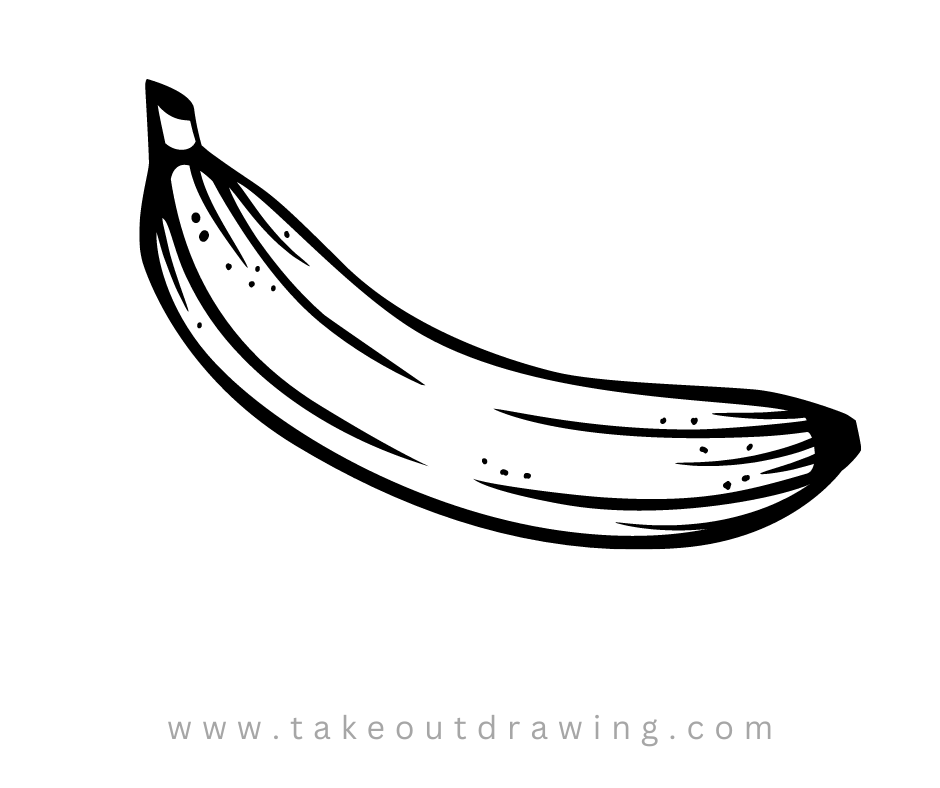 banana pencil drawing tutorial picture