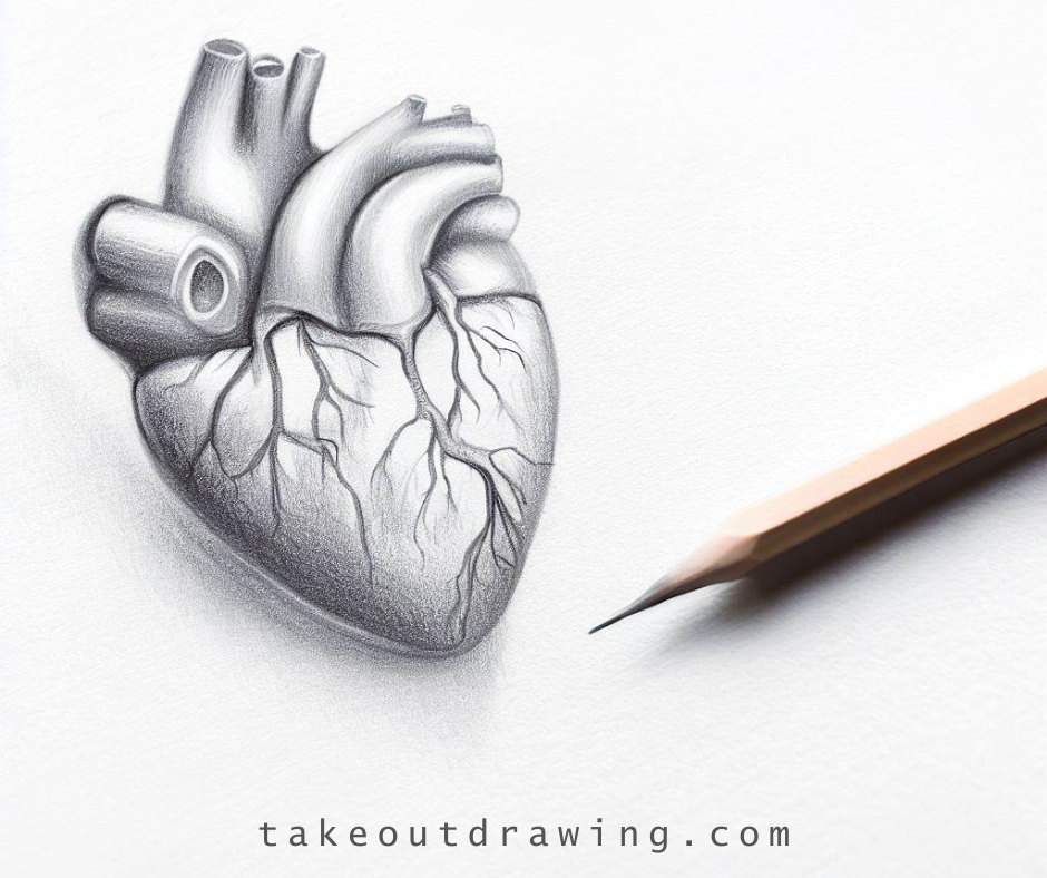 Easy, Cute, Love Human Heart Drawing