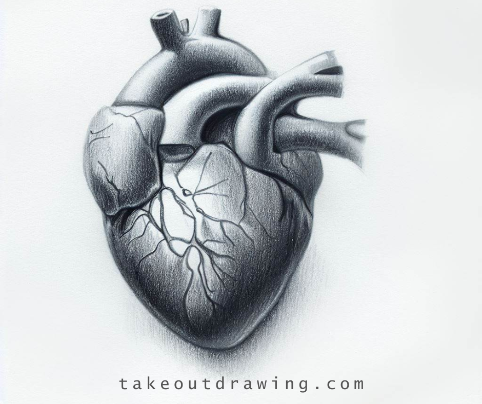 Easy, Cute, Love Human Heart Drawing