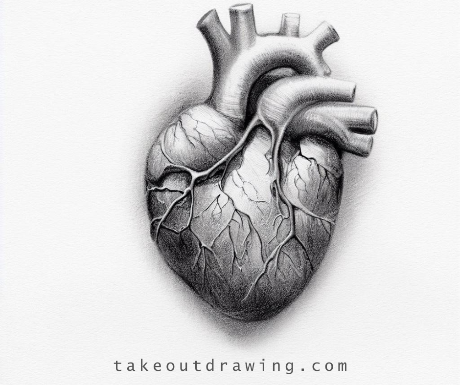 Easy, Cute, Love Human Heart Drawing